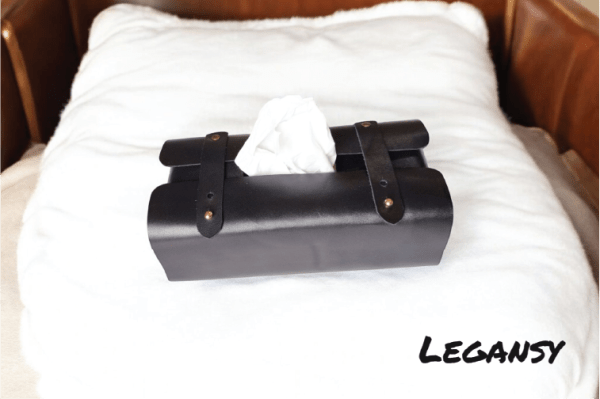 Leather Tissue box BL 01