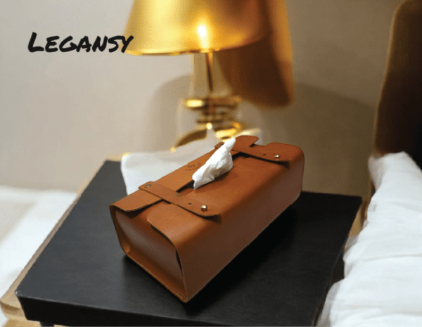 Leather Tissue box BR 02