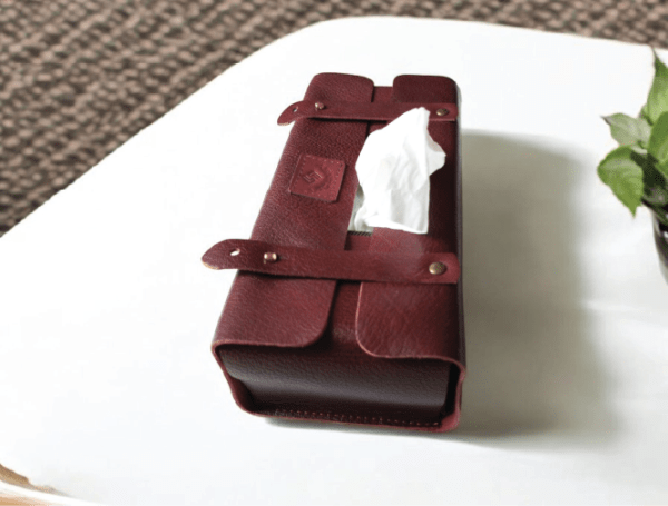 Leather Tissue box DR 02