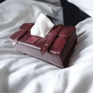 Premium Leather Tissue Box
